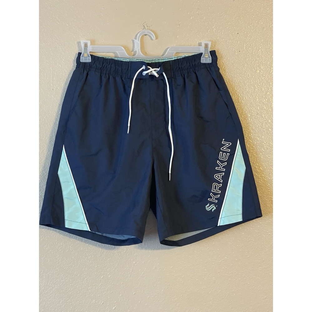 Men's‎ Large NWOT Seattle Kraken G-III Sports By Carl Banks Volley Swim Shorts